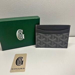 Goyard Black and Gray Card Holder
